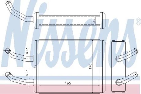 Радіатор пічки NISSENS 77511