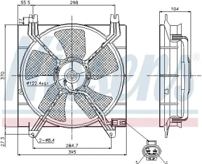 Вент-р BUICK EXCELLE(04-)1.6 i 16V(+)[OE 96553242] NISSENS 85353