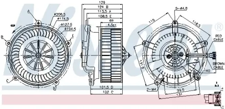 Вентилятор салону NISSENS 87119