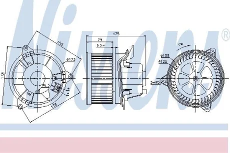 Вентилятор салону NISSENS 87122