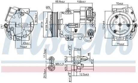 Компресор кондиціонера First Fit NISSENS 890058
