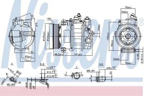 Компрессор кондиционера NISSENS 890140