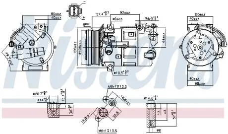 Компресор кондиціонера NISSENS 890210
