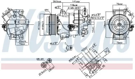 Компресор кондиціонера NISSENS 890263