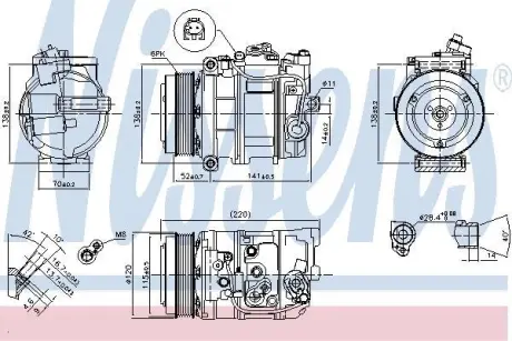 Компресор кондиціонера First Fit NISSENS 890379