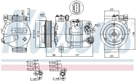 Компресор кондиціонера First Fit NISSENS 890643