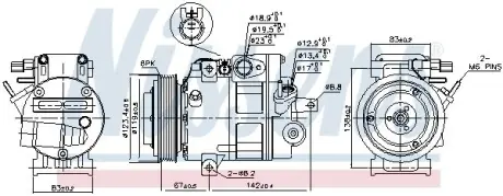 Компресор кондиціонера NISSENS 890685