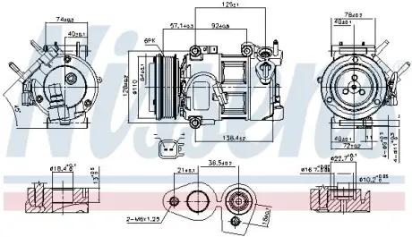 Компресор кондиціонера NISSENS 890693