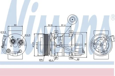 Компресор кондиціонера First Fit NISSENS 89069