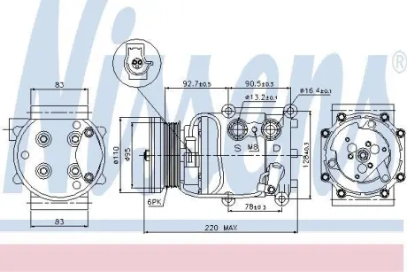 Компресор кондиціонера First Fit NISSENS 89071