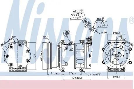 Компресор кондиціонера NISSENS 89148