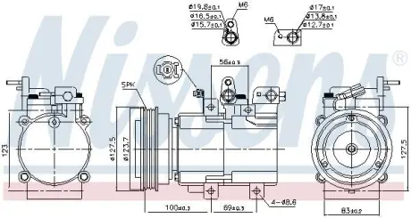 Компресор кондиціонера NISSENS 89194