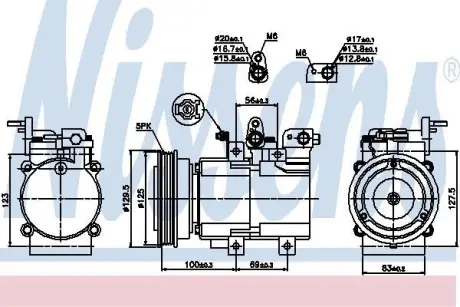 Компресор кондиціонера NISSENS 89276