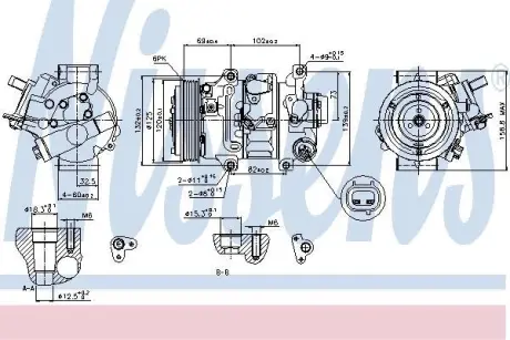 Компресор кондиціонера NISSENS 89314