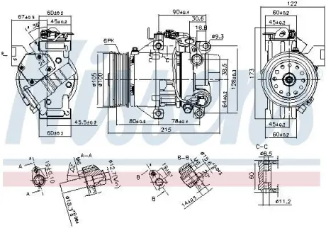 Компресор кондиціонера NISSENS 89443