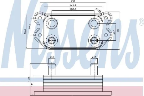Радіатор оливний NISSENS 90676