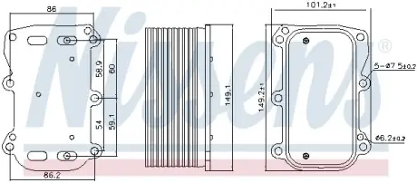 Радіатор олії NISSENS 90876