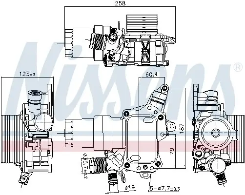 Радіатор оливний First Fit NISSENS 91194 (фото 1)
