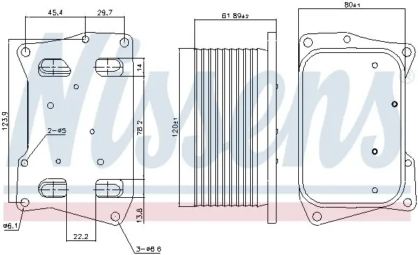 Радіатор оливний NISSENS 91274 (фото 1)