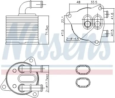Радіатор масляний First Fit NISSENS 91286