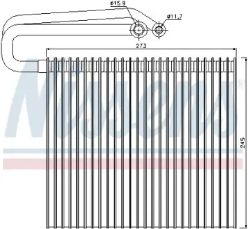Випарник NISSENS 92165