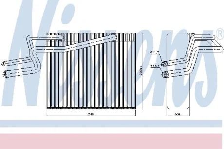 Випарювач кондиціонера NISSENS 92215