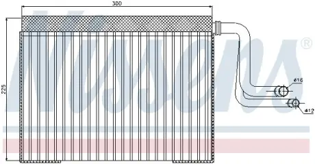 Радіатор кондиціонера NISSENS 92268