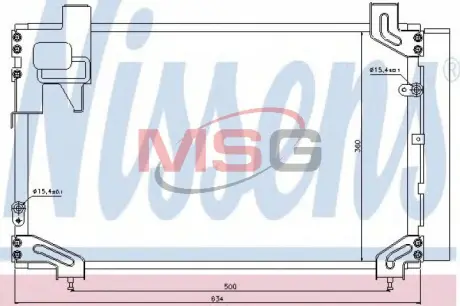 Радіатор кондиціонера NISSENS 940020