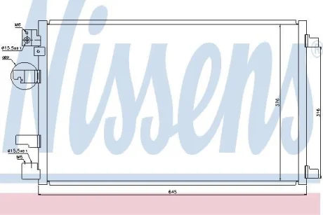 Радіатор кондиціонера First Fit NISSENS 940041