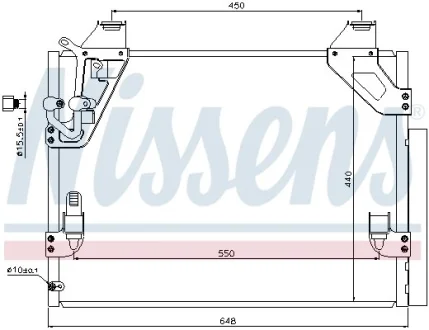 Конденсер кондиціонера NISSENS 940082