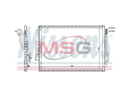 Конденсер кондиціонера NISSENS 940137