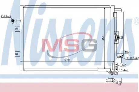 Радіатор кондиціонера First Fit NISSENS 940142