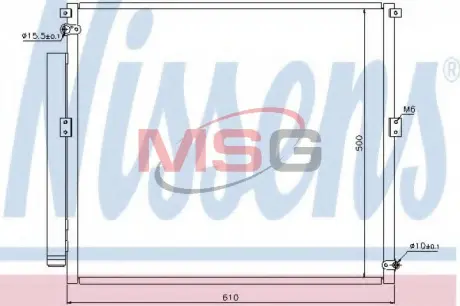 Конденсер кондиціонера NISSENS 940167