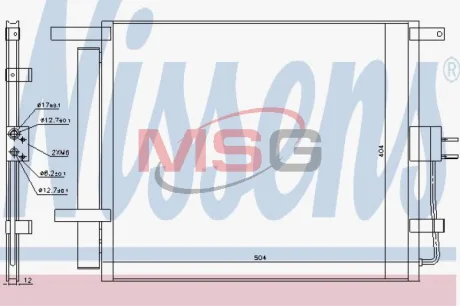 Радіатор кондиціонера NISSENS 940218