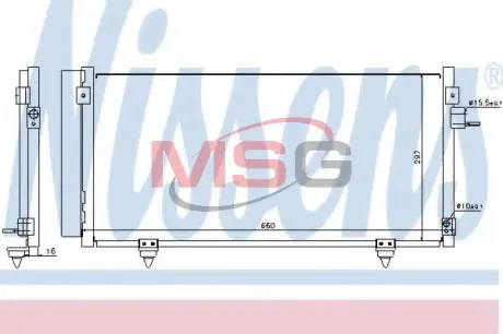 Радіатор кондиціонера NISSENS 940257
