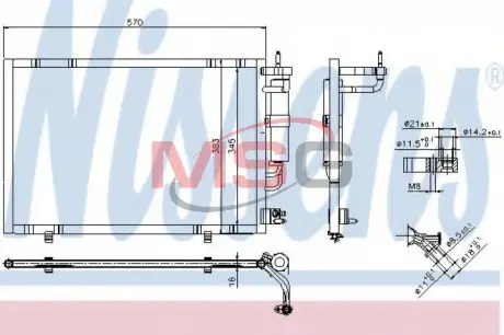 Конденсатор без хладогену NISSENS 940277
