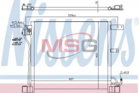Конденсер кондиціонера NISSENS 940338