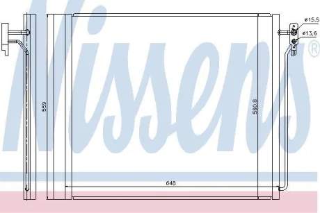 Радіатор кондиціонера First Fit NISSENS 940343
