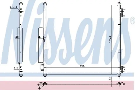 Радіатор кондиціонера First Fit NISSENS 940408