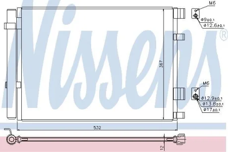 Радіатор кондиціонера First Fit NISSENS 940425