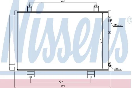 Конденсер кондиціонера NISSENS 940434