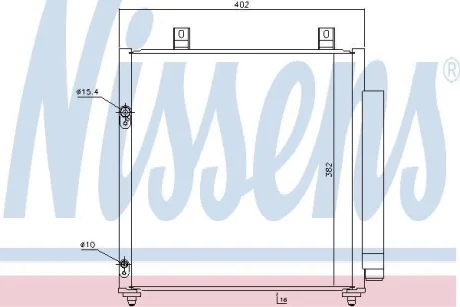 Конденсер MT SPACE STAR(12-)1.0 i 12V(+)[OE 7812A229] NISSENS 940447