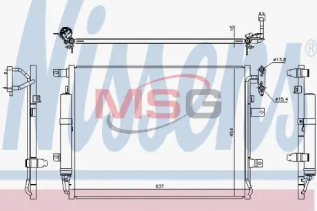 Радіатор кондиціонера NISSENS 940482