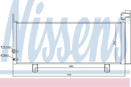 Радіатор кондиціонера NISSENS 940499