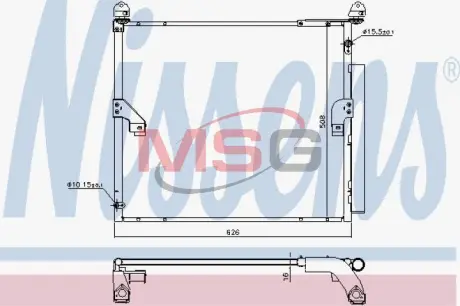 Конденсер кондиціонера NISSENS 940623