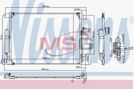 Радіатор кондиціонера First Fit NISSENS 940786