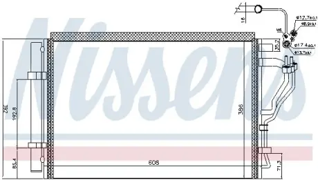 Радіатор кондиціонера NISSENS 941126