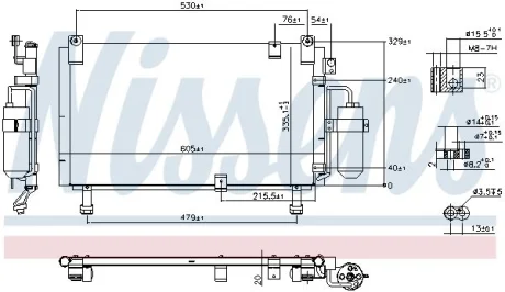 Конденсер ISUZU D-MAX (02-) 3.0 DiTD NISSENS 941153