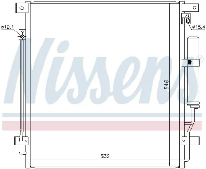 Радіатор кондиціонера NISSENS 941168