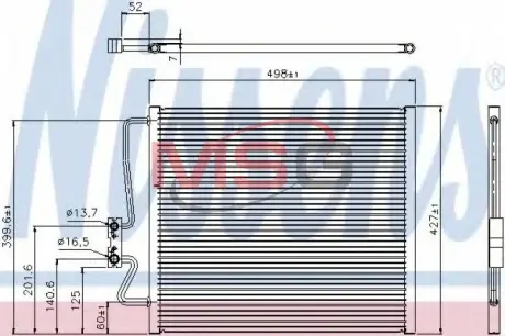 Конденсер кондиционера NISSENS 94275